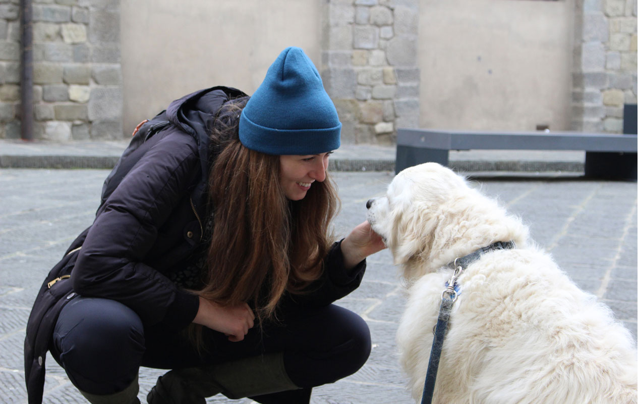 Diletta e Shiro durante una classe urbana